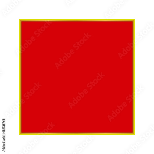 Free Download Gold frame with empty red background. Vector illustration. - GFXLoad
