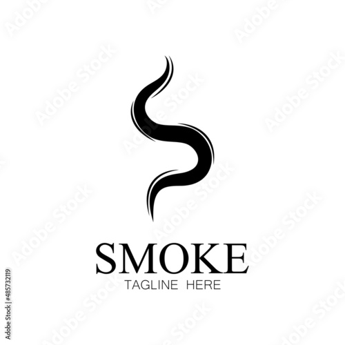 Smoke steam icon logo illustration isolated on white background Aroma vaporize icons. Smells vector line icon  hot aroma  stink or cooking steam symbols  smelling or vapor