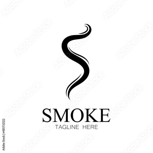 Smoke steam icon logo illustration isolated on white background Aroma vaporize icons. Smells vector line icon  hot aroma  stink or cooking steam symbols  smelling or vapor