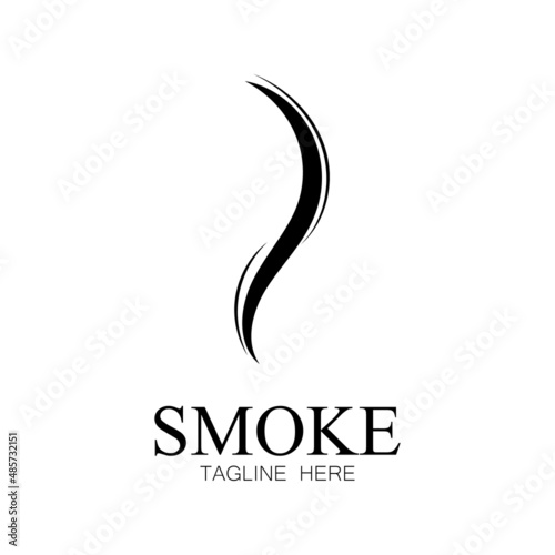 Smoke steam icon logo illustration isolated on white background Aroma vaporize icons. Smells vector line icon  hot aroma  stink or cooking steam symbols  smelling or vapor