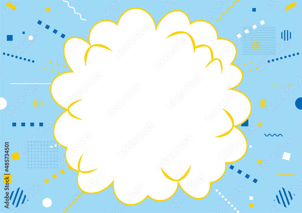 吹き出し 幾何学背景 Stock Vector Adobe Stock