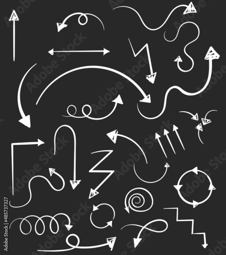 Hand drawn doodle icons set