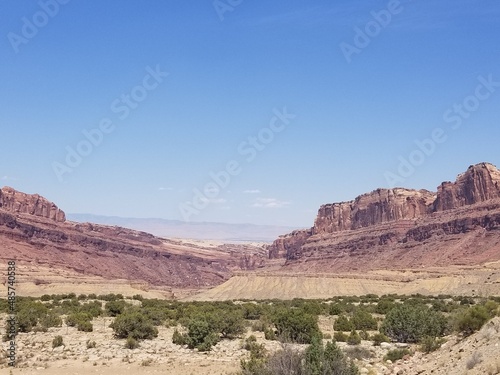 Beautiful Plateau Rock Formations Utah