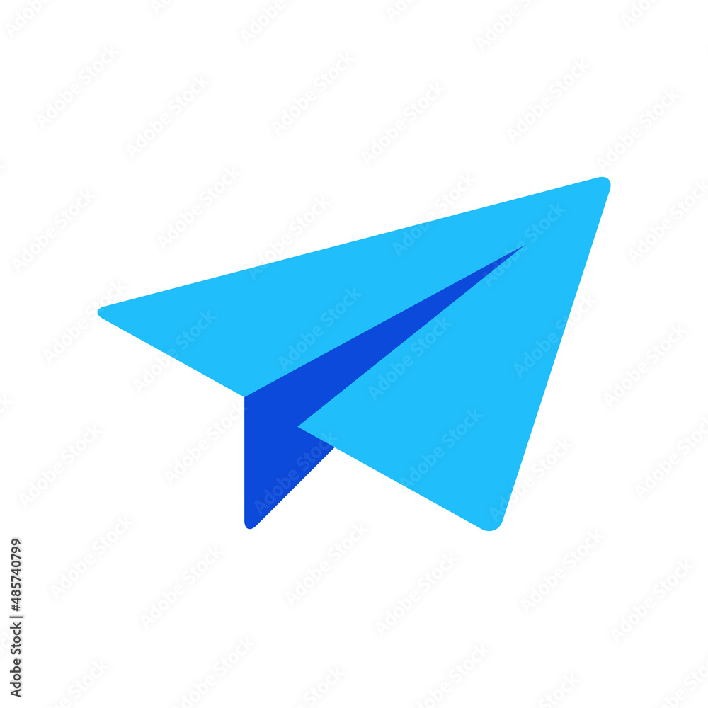Send mail icon vector graphic illustration in blue Send mail icon vector graphic illustration in blue