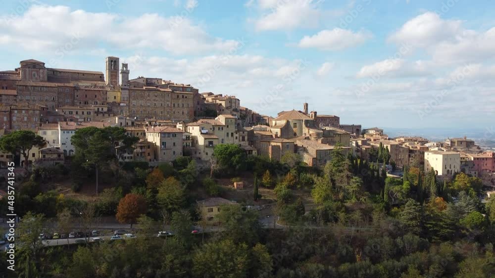 Montepulciano aerial view in Tuscany, Italy Montepulciano aerial view in Tuscany, Italy