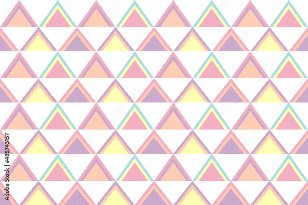 Abstract geometric pastel colorful pattern seamless background