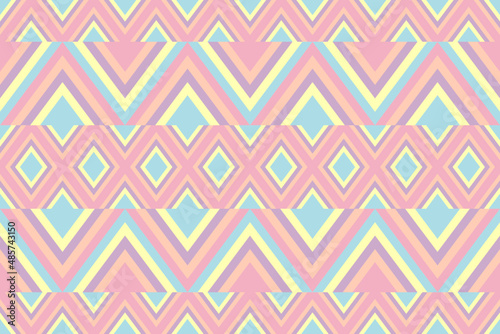 Abstract pastel colorful pattern seamless background © Sunday Best