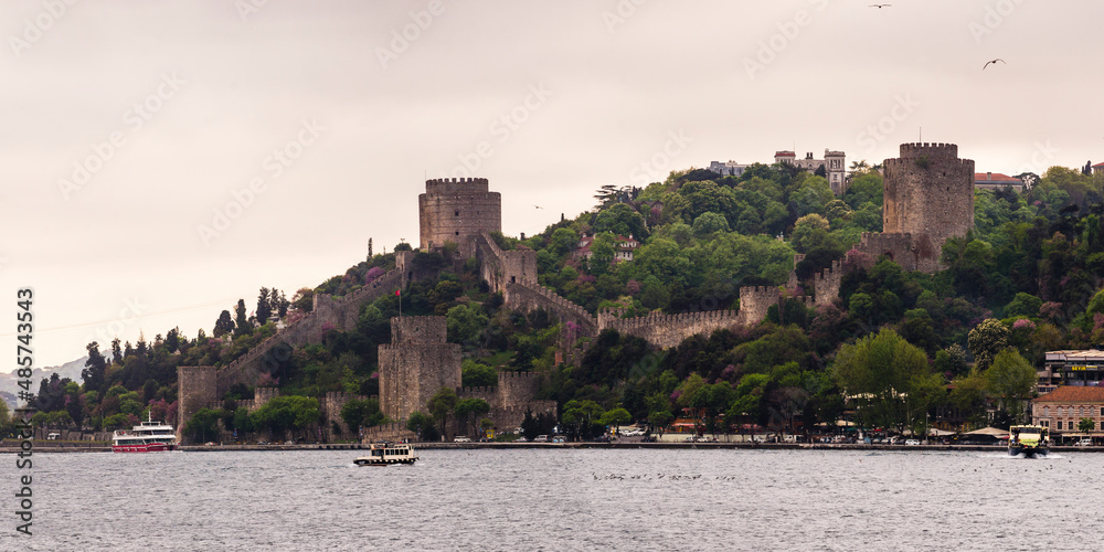 Rumelihisari Fortress (aka Rumelian Castle or Roumeli Hissar Castle), Bosphorus Strait, Istanbul, Turkey, Eastern Europe