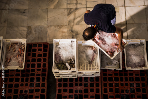 Fish market, Andalucia, Almeria, Spain, Europe