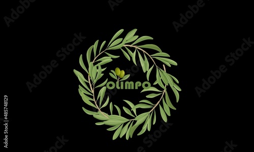 Olimpo Olive Oil logo Design.