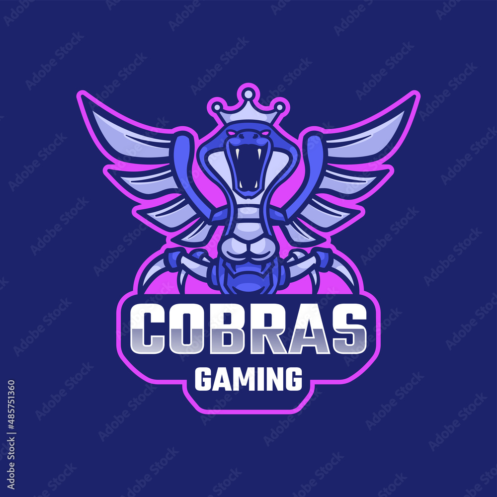 Illustration vector graphic of Cobras Gaming, good for Logo design