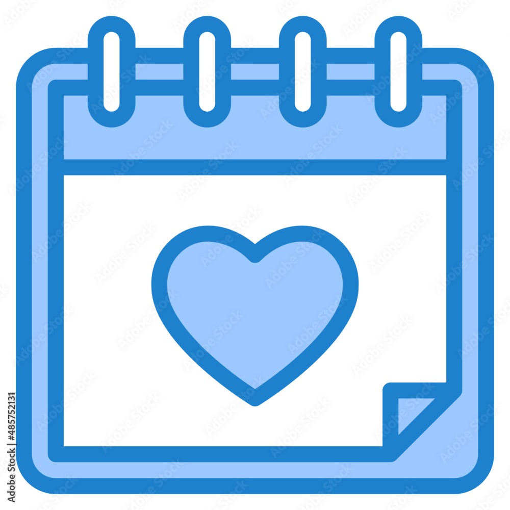 calendar blue style icon calendar blue style icon