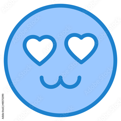emoji blue style icon