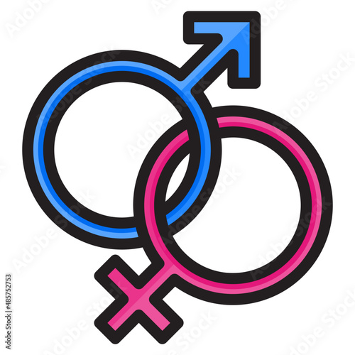 gender color line style icon