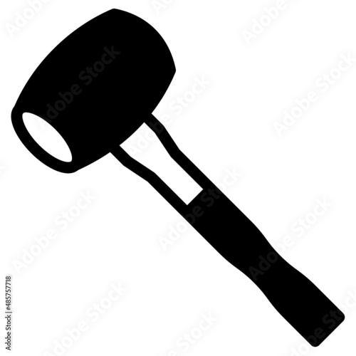 hammer glyph icon