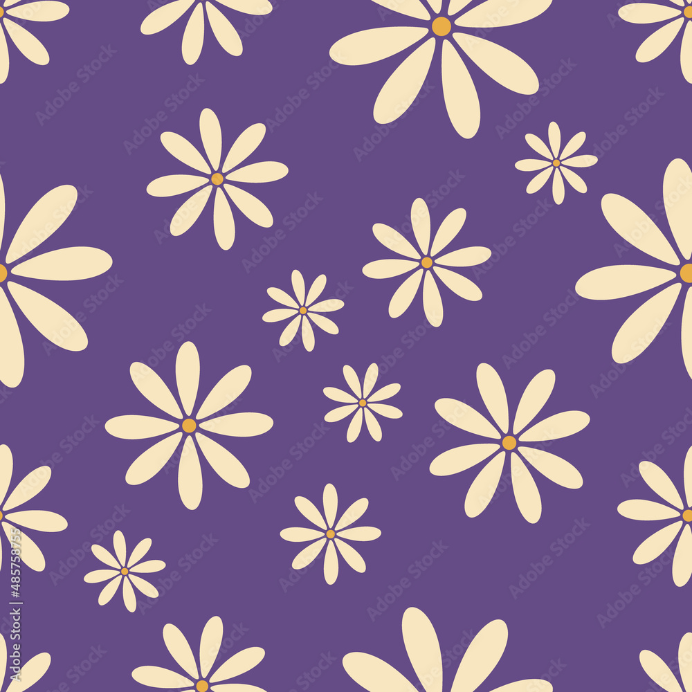 Floral seamless pFloral seamless pattern in retro style. Modern print for fabric, textiles, wrapping paper. Vector illustrationattern in retro style Floral seamless pFloral seamless pattern in retro style. Modern print for fabric, textiles, wrapping paper. Vector illustrationattern in retro style