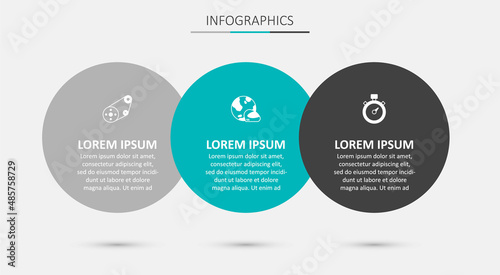 Set Racing helmet, Timing belt kit and Stopwatch. Business infographic template. Vector