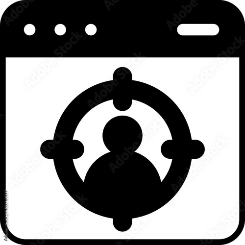 target audience glyph icon