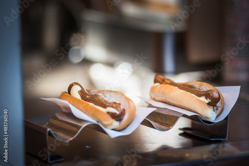 Baejarins Beztu Pylsur known as the best hot dog in Iceland, Reykjavik, Iceland, Europe