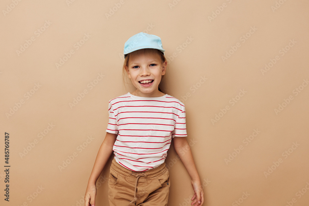 pretty young girl posing baby clothes fun isolated background pretty young girl posing baby clothes fun isolated background