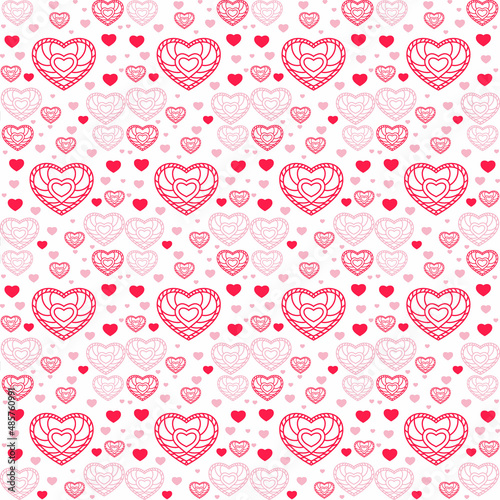 happy valentines day bokeh banner design,Seamless romantic pattern with hand drawing hearts. Vector cute holiday background. Gift wrap, print, cloth, cute background for a card.