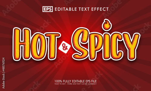 Spicy editable text effect