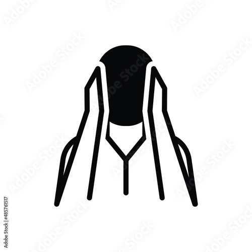 Black solid icon for ignore