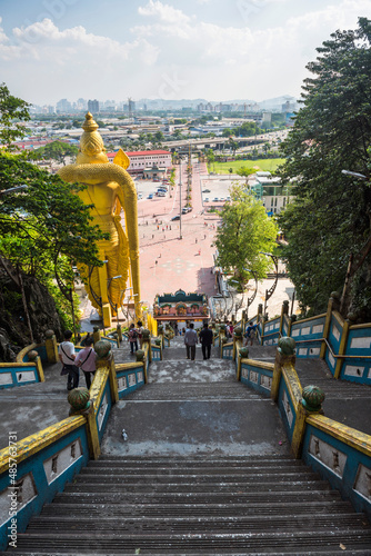 Canvas Print Batu Caves entrance, Kuala Lumpur, Malaysia, Southeast Asia