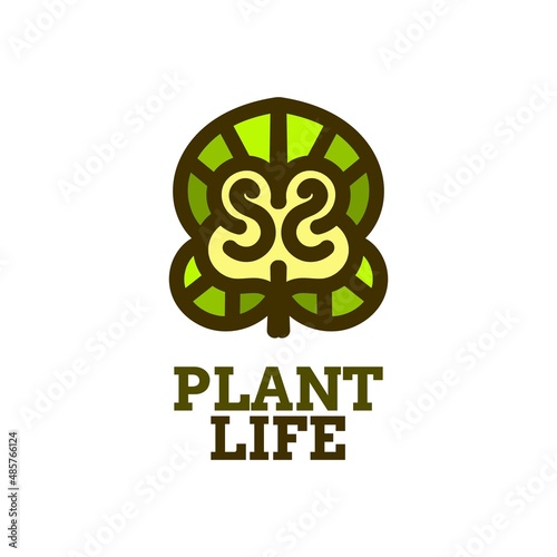 life plant nature logo concept design illustration