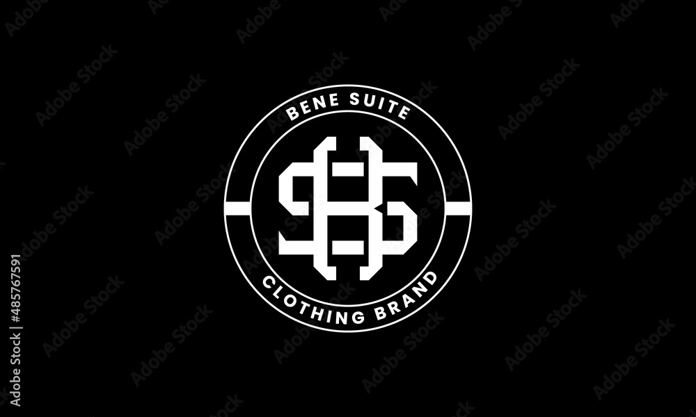 Fototapeta premium Initial Monogram Lettering Vintage Retro Stamp Label, Emblem Badge, Overlapping Elegant Luxury Logo Design