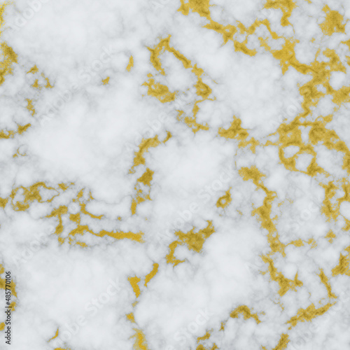 White Marble Texture with Gold