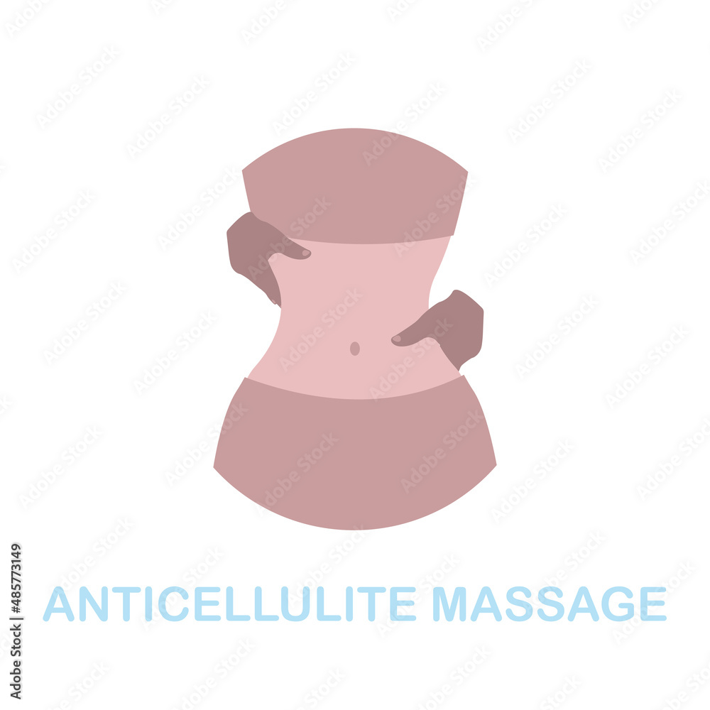 Anticellulite Massage flat icon. Colored element sign from cosmetology collection. Flat Anticellulite Massage icon sign for web design, infographics and more. Anticellulite Massage flat icon. Colored element sign from cosmetology collection. Flat Anticellulite Massage icon sign for web design, infographics and more.