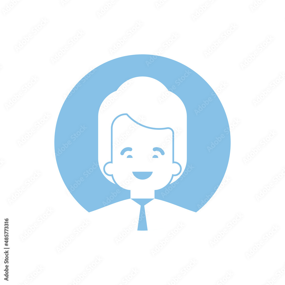 businessman User profile icon. Avatar forum symbol. Placeholder for social networks, forums. Face sign internet online
