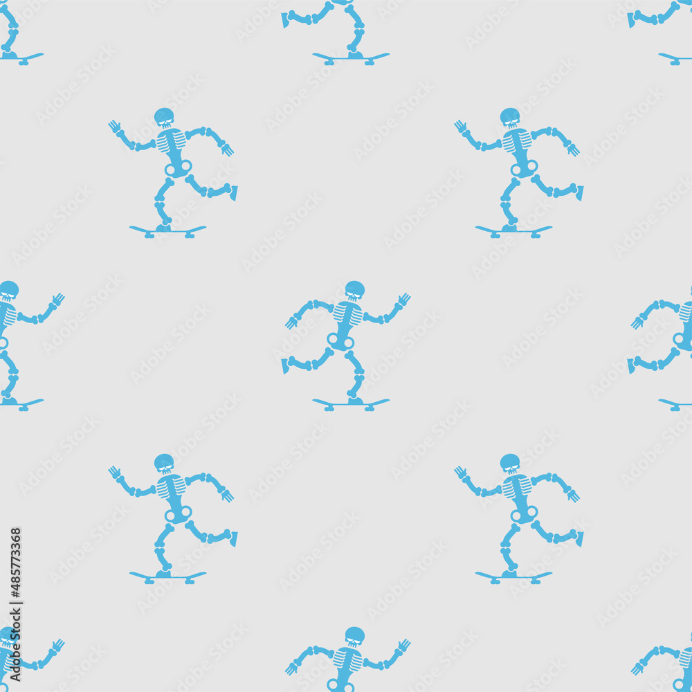 Skeleton on skateboard pattern seamless. skeleton skateboarding background Skeleton on skateboard pattern seamless. skeleton skateboarding background