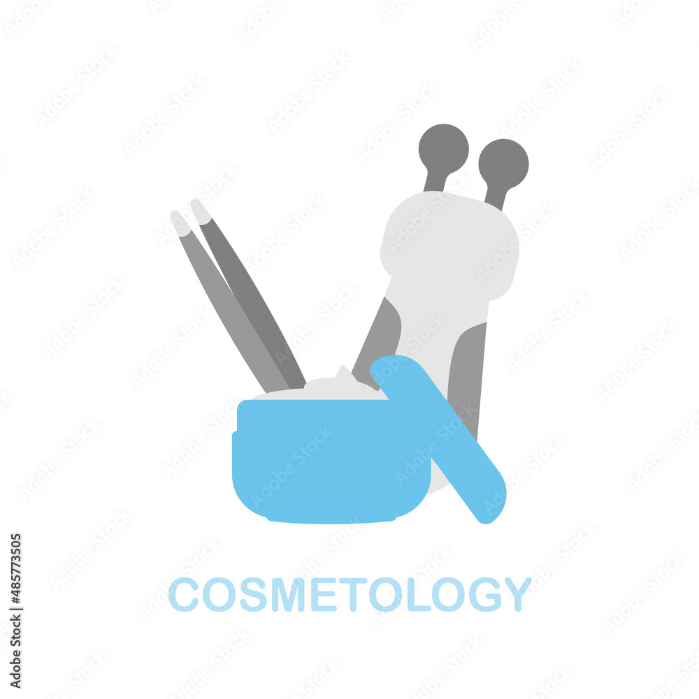 Cosmetology flat icon. Colored element sign from cosmetology collection. Flat Cosmetology icon sign for web design, infographics and more. Cosmetology flat icon. Colored element sign from cosmetology collection. Flat Cosmetology icon sign for web design, infographics and more.