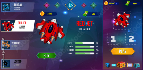 Game Ui Kit Menus, pop up, screens and Game elements 