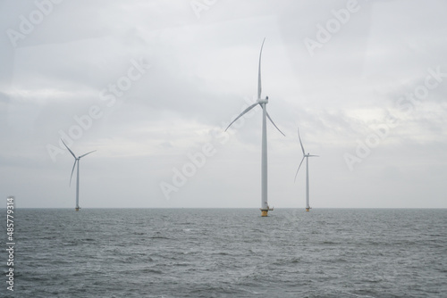 group of wind turbines in the same location used to produce electricity and called a wind farm or wind park. Wind farms can be either onshore or offshore