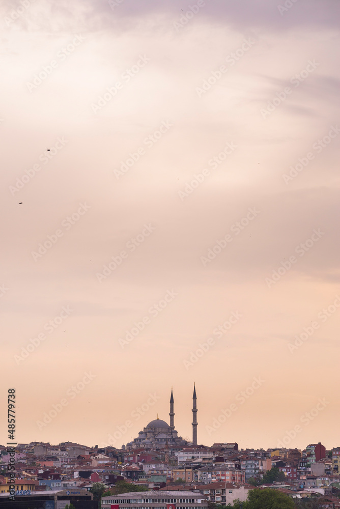 Fatih Mosque at sunset, Istanbul, Turkey, Eastern Europe