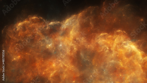 Obraz na płótnie Fire Clouds Nebula w salonie