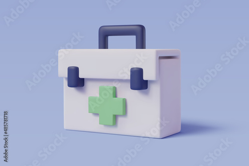 First aid kit, medicine chest icon. healthcare and medical concept.