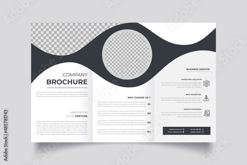 Creative business trifold brochure template