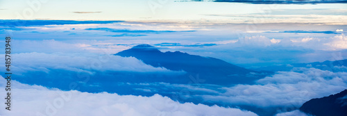 Corazon Volcano (4,790m), seen from Cotopaxi Vocano, Cotopaxi National Park, Ecuador, South America