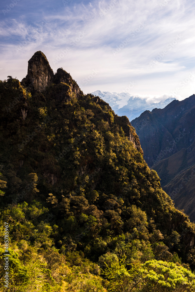 Andes Mountains on day 3 of Inca Trail Trek, Cusco Region, Peru, South America