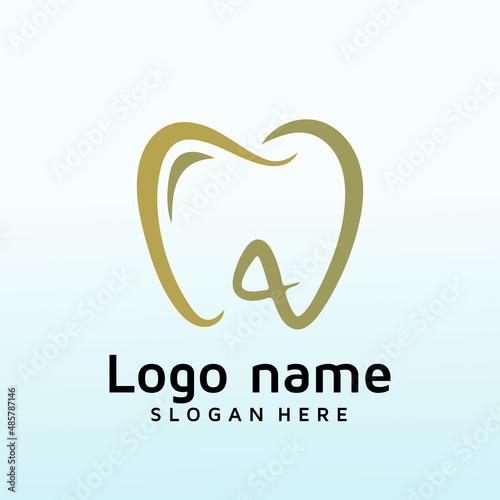 Looking for a nice classic small dental logo letter A