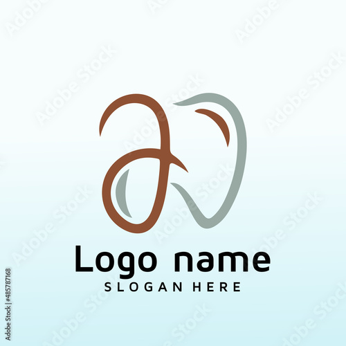 Looking for a nice classic small dental logo letter A