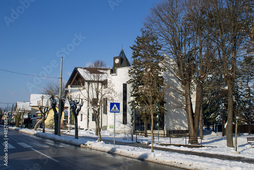 MUSEUM AND ORTHODOX CHURCH NEAR THE VILLAGE OF KOCELJEVA IN SERBIA photo