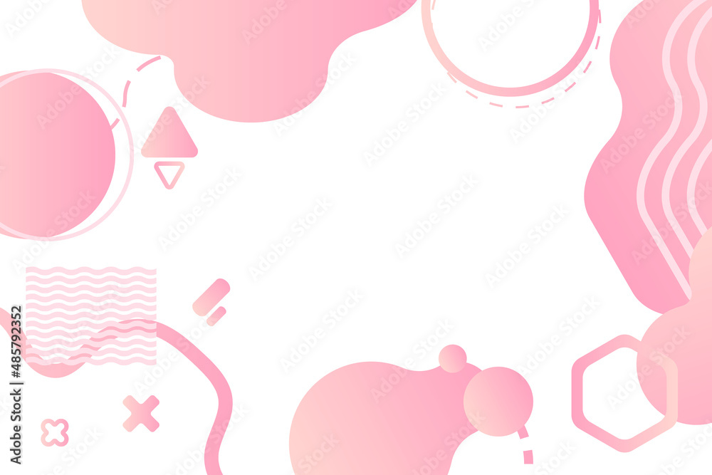 Pink Geometric Valentines Abstract Background. Wallpaper Banner. Vector Illustration Pink Geometric Valentines Abstract Background. Wallpaper Banner. Vector Illustration
