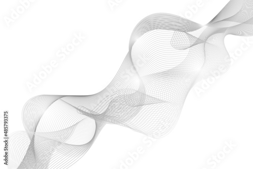 Wave Lines Pattern Abstract Background. Vector