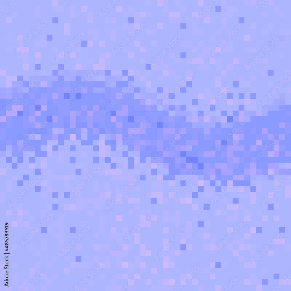 Abstract seamless pattern with waves and noise in pixel art style