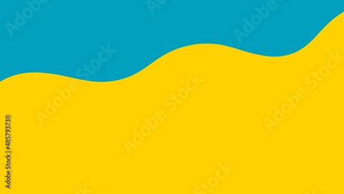 Yellow and blue illustration background.